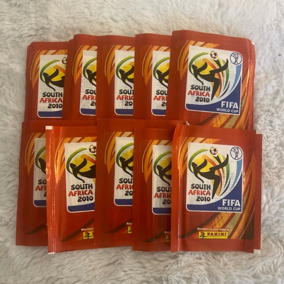 10 Packs Panini World Cup 2010 South Africa Stickers Packs - Picture 1 of 1